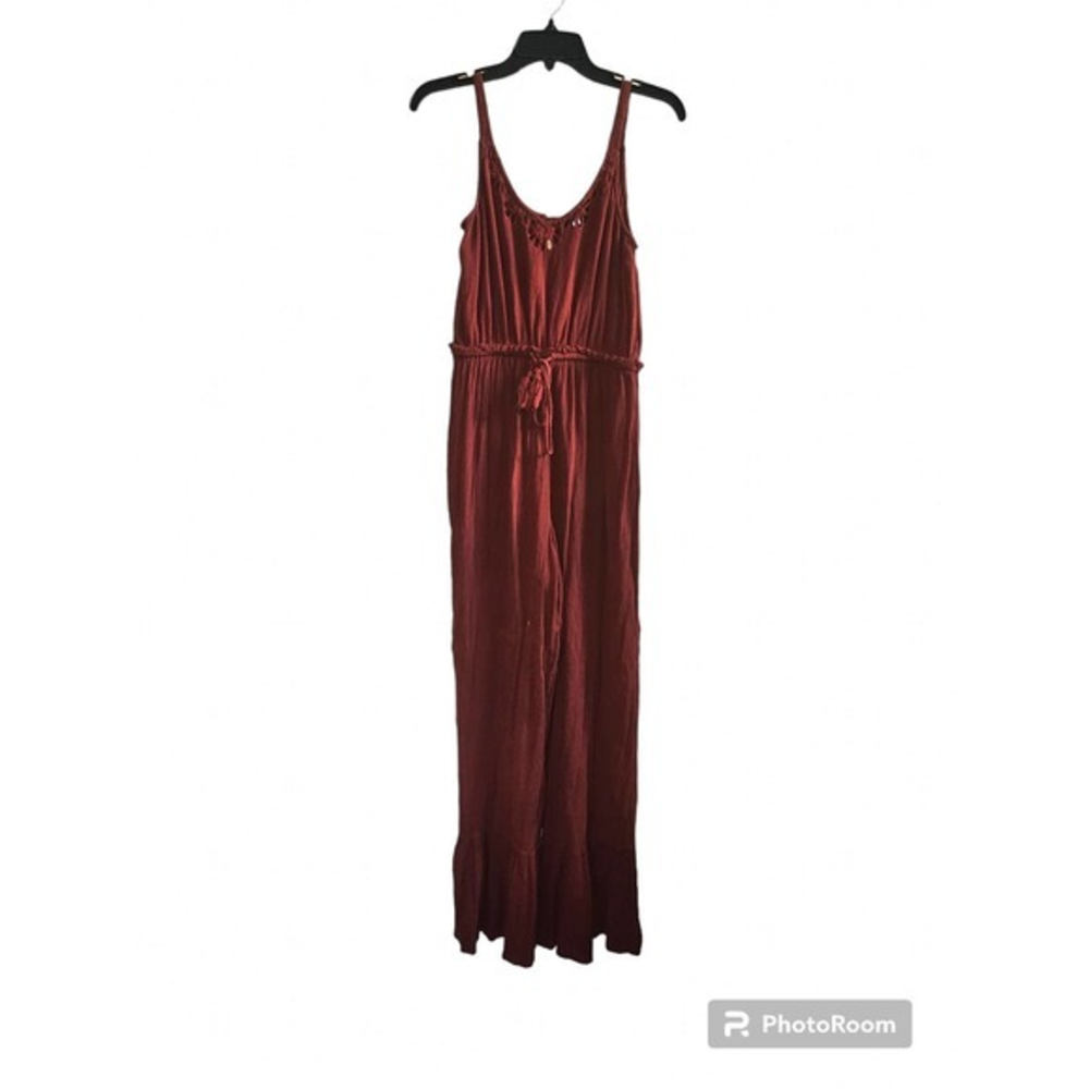 Patrons of Peace‎ Burnt Orange Romper Jumpsuit Womens Size M